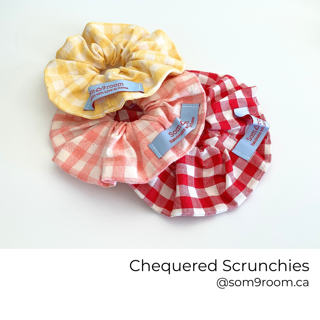 Chequered Scrunchies