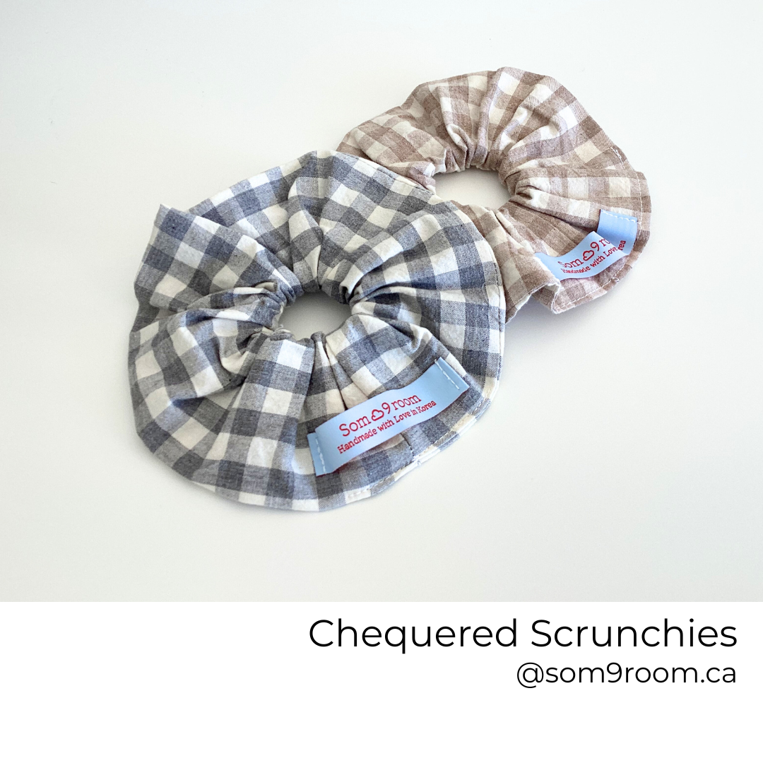 Chequered Scrunchies
