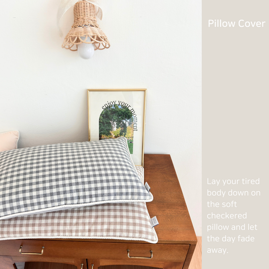 Checkered Pillow Cover