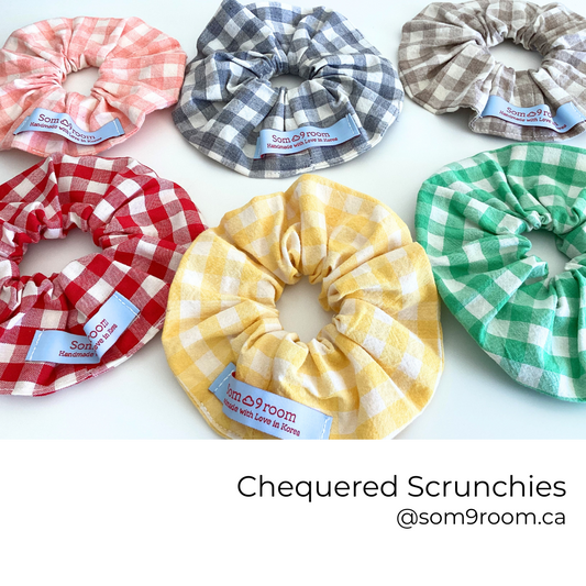 Chequered Scrunchies