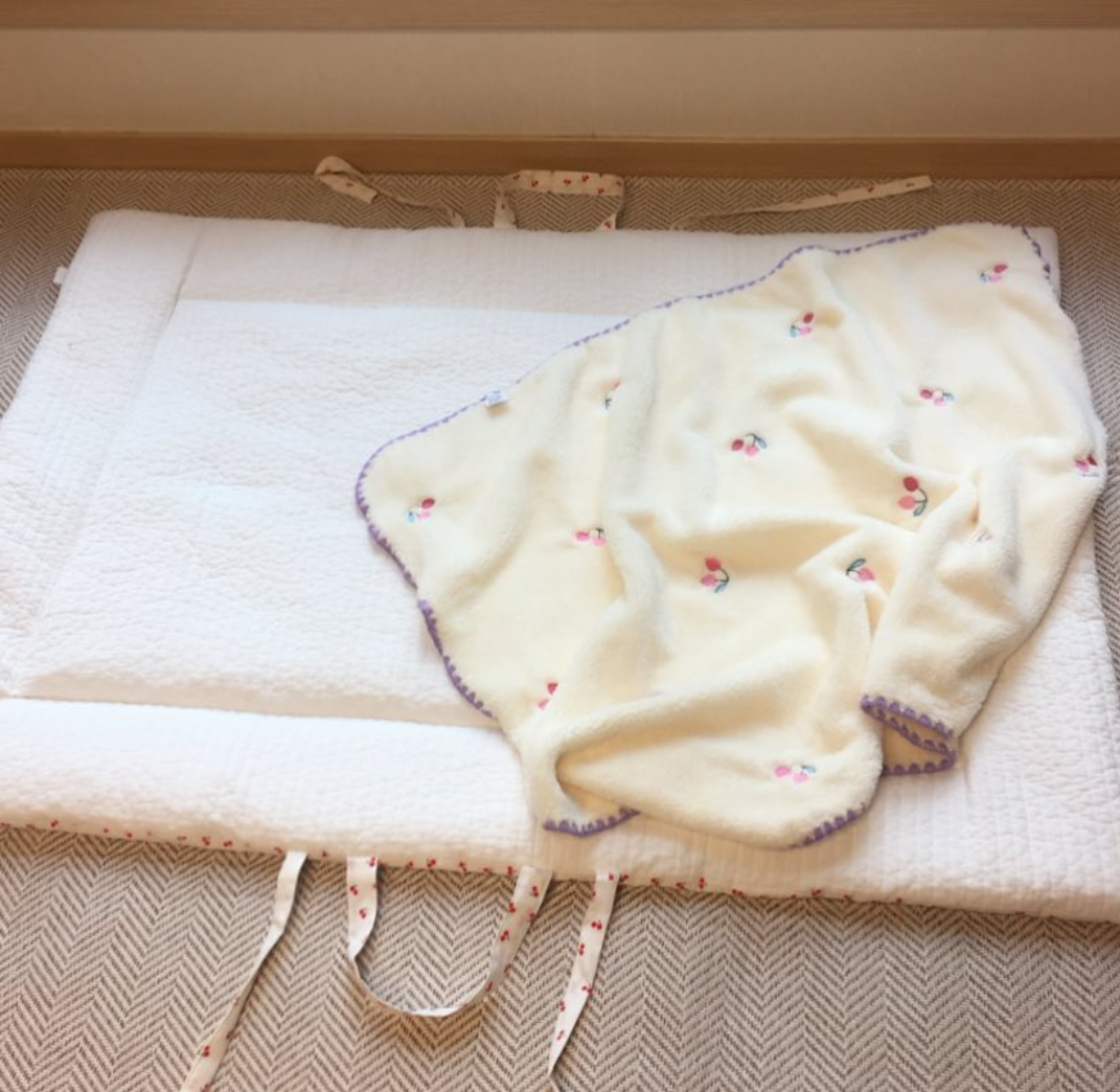 Handmade microfiber blanket for crib