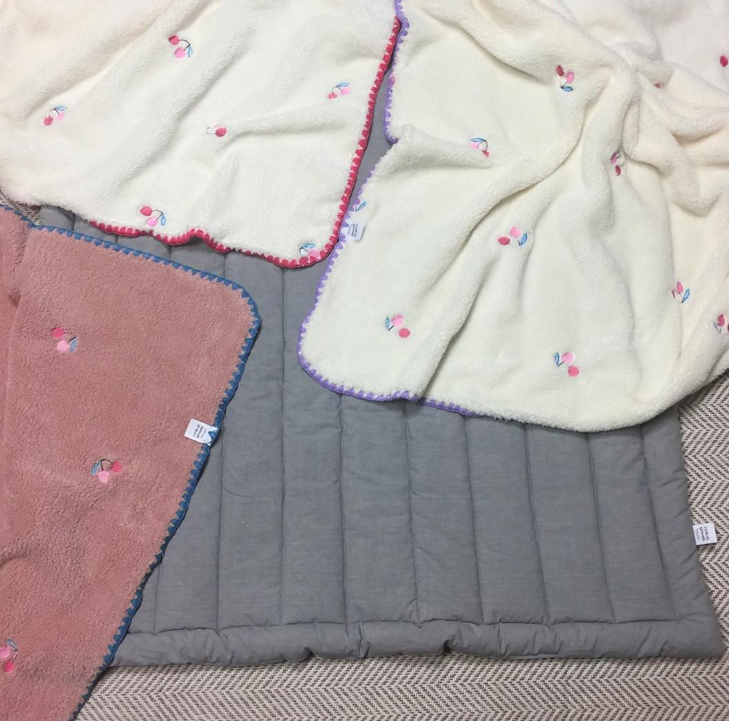 Handmade microfiber blanket for crib